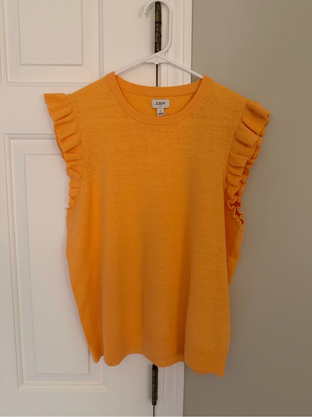 NWT J.Crew Factory Women’s Sleeveless Ruffle Tank (Size L)